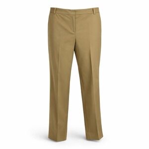 Lafayette 148 Menswear Khaki Flat Front Straight Leg Dress Pants Size 12